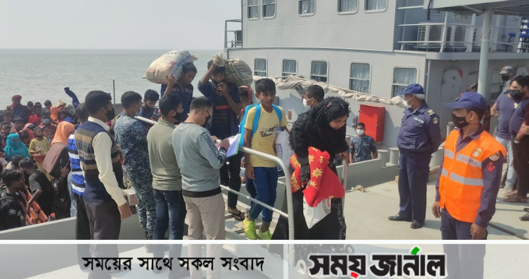 ভাসানচরে পৌঁছেছে আরও ১৬৫৫ রোহিঙ্গা