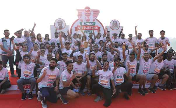 জাকজমকপূর্ণভাবে ‘বিমান হাফ-ম্যারাথন ২০২২’ অনুষ্ঠিত