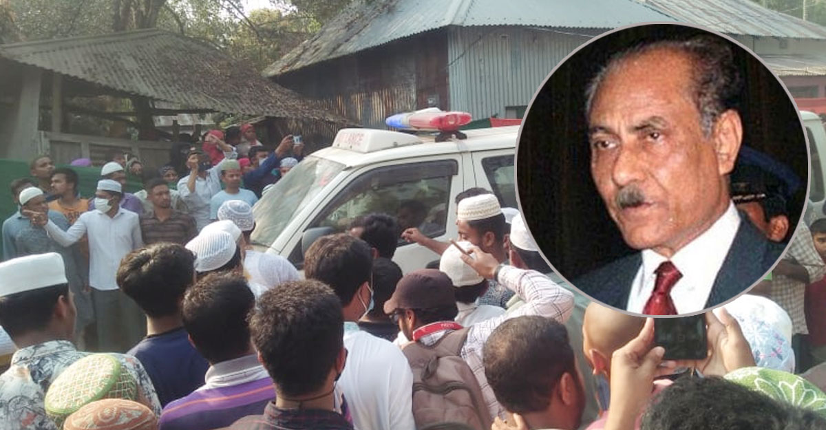 জন্মস্থানে সাবেক রাষ্ট্রপতি সাহাবুদ্দিনের মরদেহ