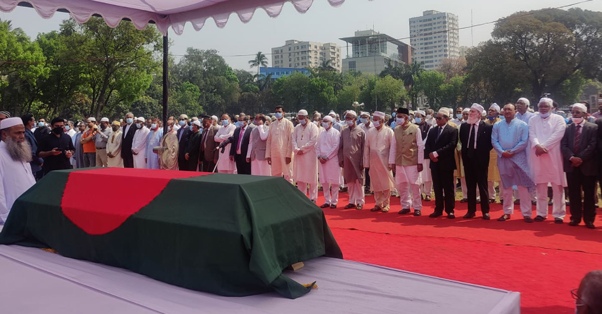 সাহাবুদ্দিন আহমদের দ্বিতীয় জানাজা অনুষ্ঠিত