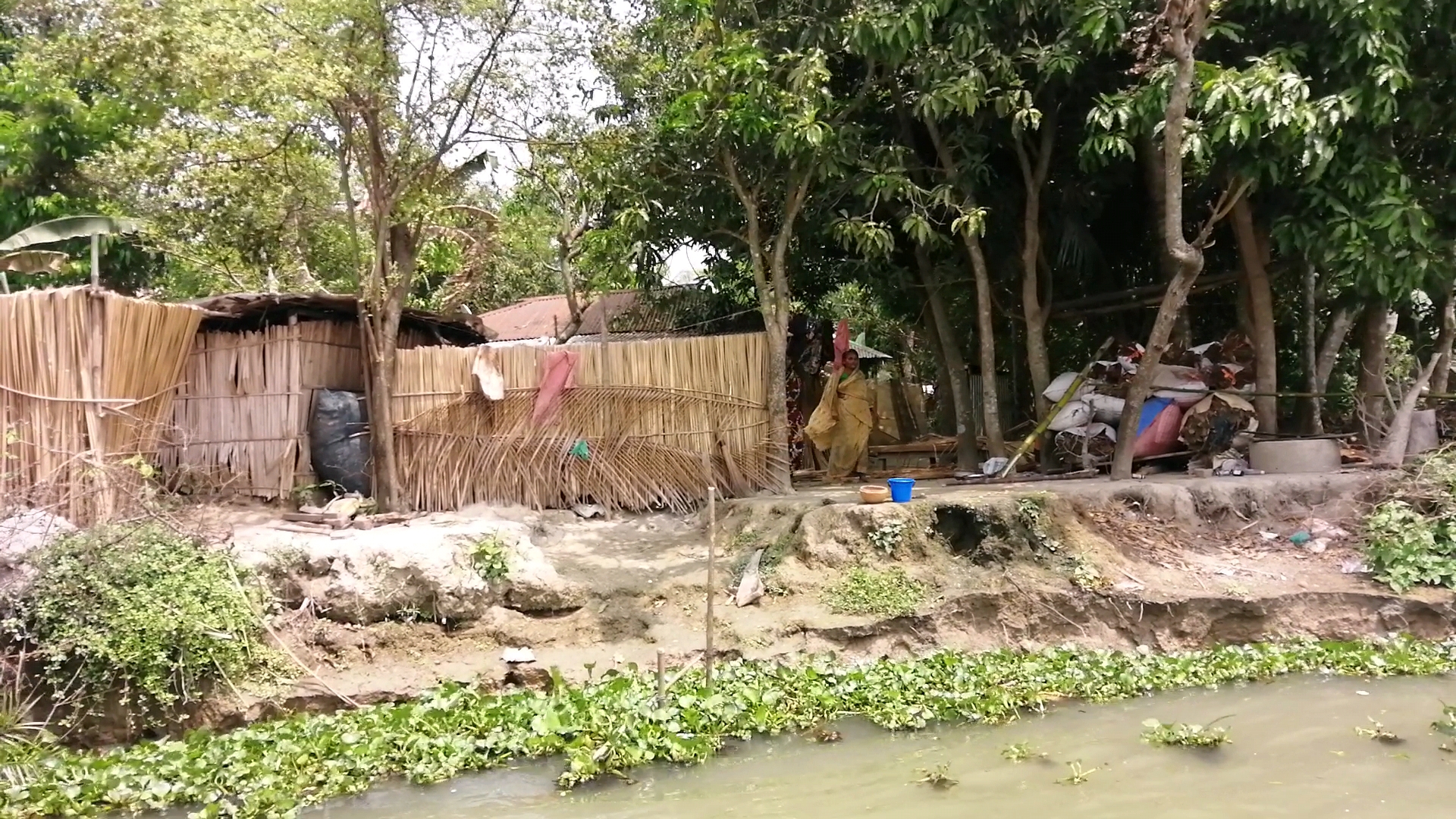 মধুমতি নদীর ভাঙনে আতঙ্কে নির্ঘুম রাত কাটাচ্ছে ৬৫ পরিবার
