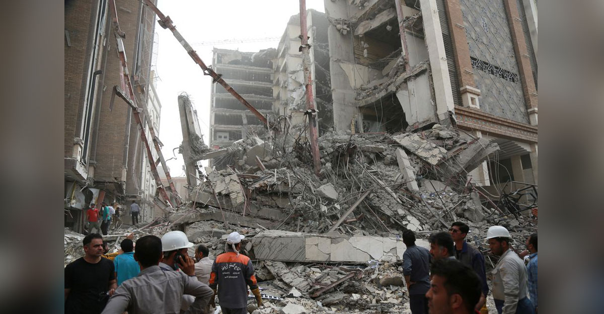 ইরানে ভবন ধসে নিহত ৬, ভেতরে আটকা আরও ৮০