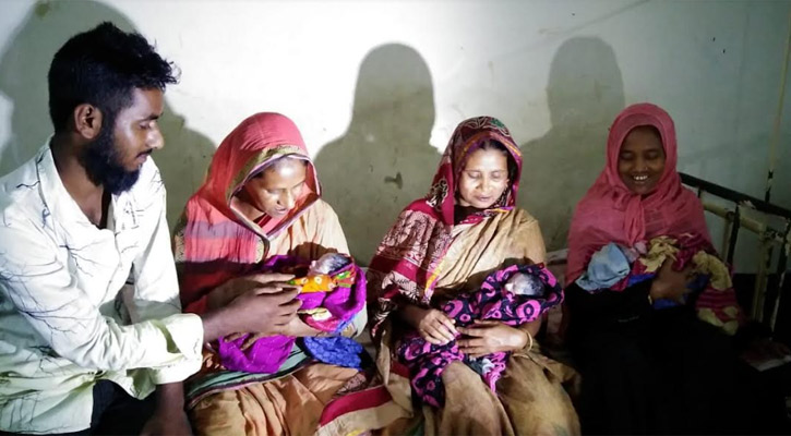 এবার বরিশালে তিন কন্যার নাম রাখা হলো স্বপ্ন-পদ্মা-সেতু