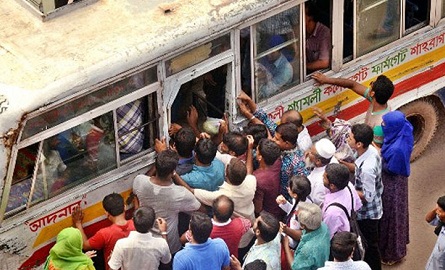 বাসে ভাড়ার চার্ট, না থাকলে জরিমানা