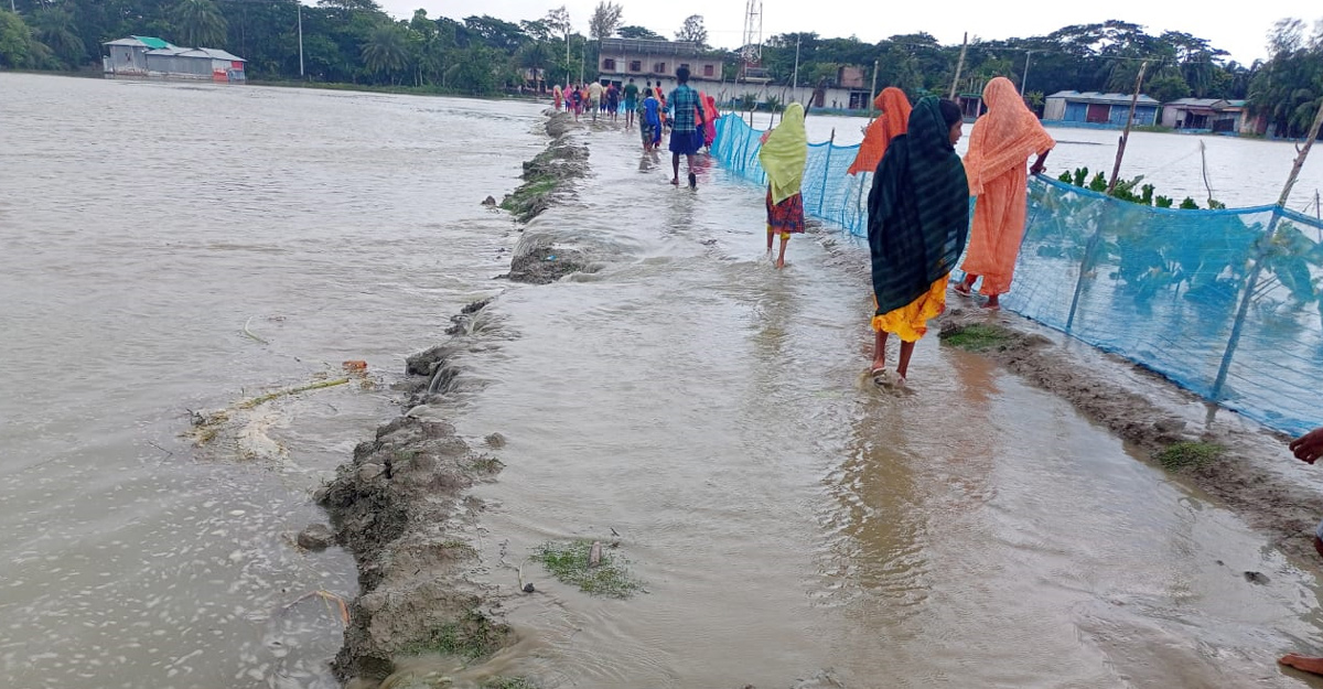 নিঝুম দ্বীপের ৯ গ্রাম প্লাবিত