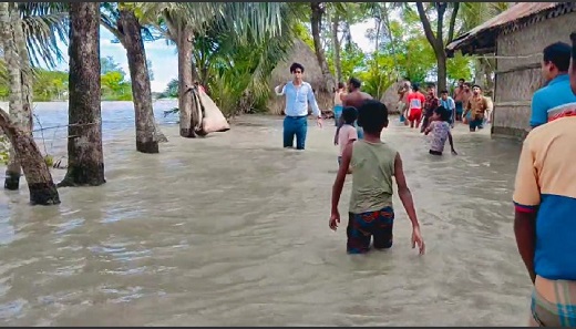 নোয়াখালীর কবিরহাটে ৩টি ওয়ার্ড পানিতে প্লাবিত