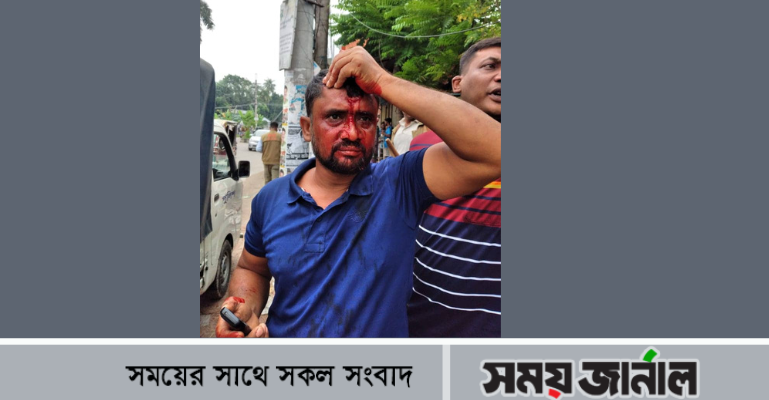 নাটোর: ভেতরে বিএনপির প্রতিষ্ঠাবার্ষিকীর সমাবেশ, বাইরে পুলিশ পাহারা, ছাত্রলীগের পাল্টা মিছিল