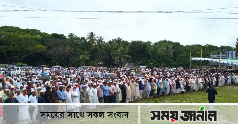 ফরিদপুরে সাজেদা চৌধুরীর জানাজা : দলমত নির্বিশেষে মানুষের ঢল
