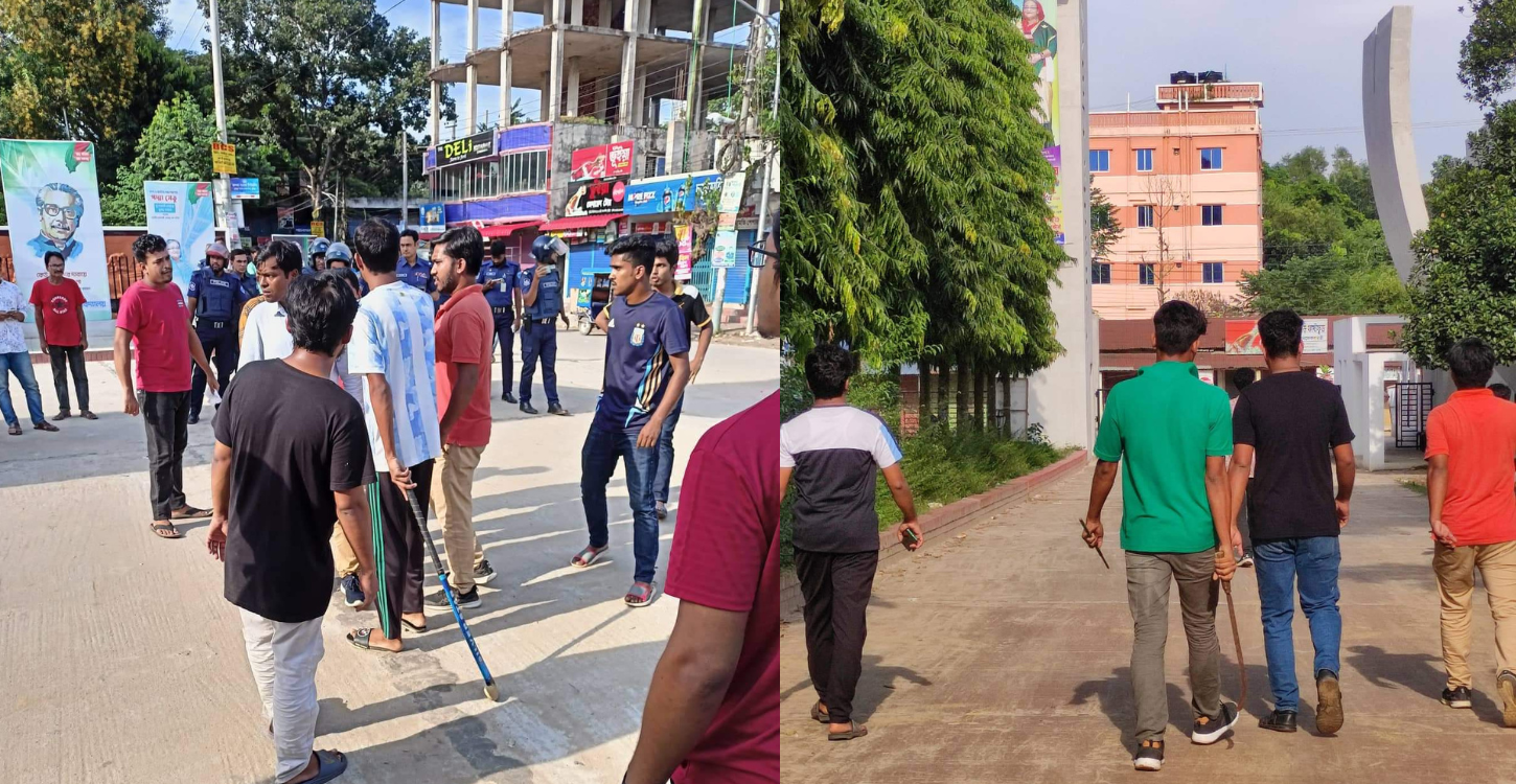 কুবিতে ছাত্রলীগের দু'গ্রুপের অস্ত্রের মহড়া, আবাসিক সব হল সিলগালা