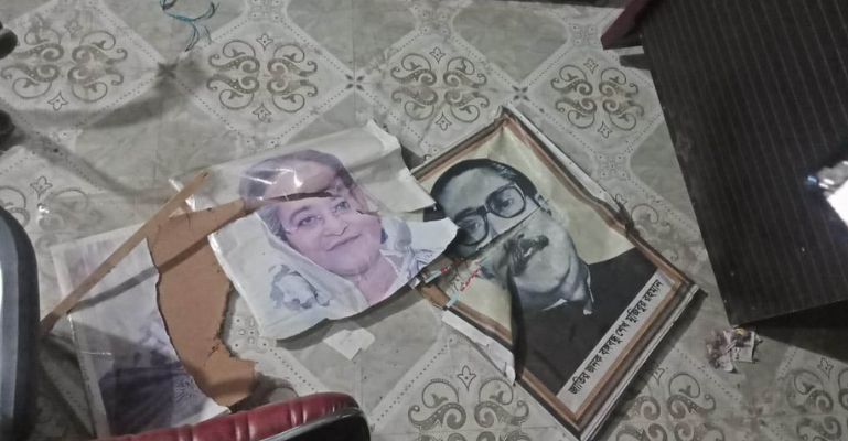 বঙ্গবন্ধু ও প্রধানমন্ত্রীর ছবি ভাঙচুরে মামলা: আসামী পক্ষের অভিযোগ তাদের ফাঁসানো হয়েছে
