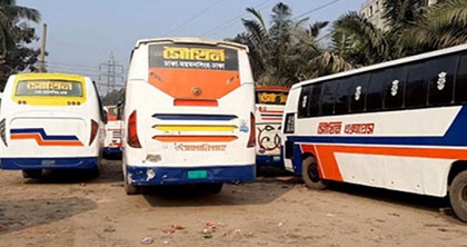 ঢাকা-ময়মনসিংহ রুটে বাস চলাচল বন্ধ