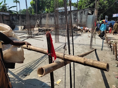 ফরিদপুরের নগরকান্দা বাজারে ভবন নির্মাণে বাধা প্রদানে অভিযোগ