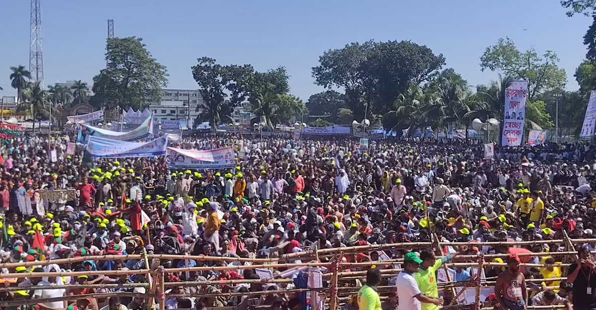 সোয়া ২ ঘণ্টা আগেই বিএনপির গণসমাবেশ শুরু