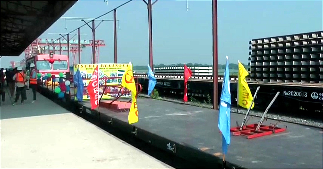 ভাঙ্গায় পরীক্ষামূলক পদ্মা সেতুর রেল সংযোগ উদ্বোধন