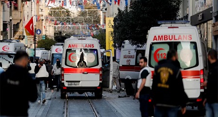 ইস্তাম্বুলে বিস্ফোরণ: নিহত ৬, আহত ৮১