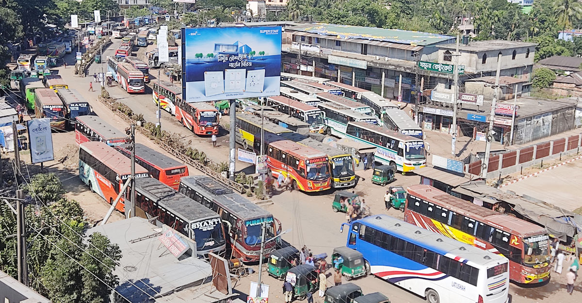 পরিবহন ধর্মঘটে অচল সিলেট