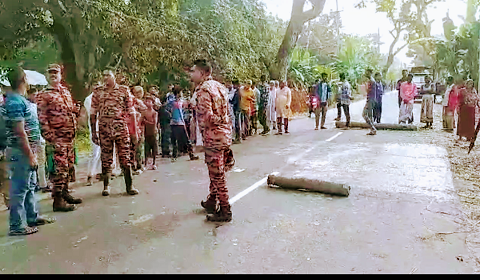 লালপুরে সড়ক দুর্ঘটনায় একই পরিবারের তিনজন নিহত