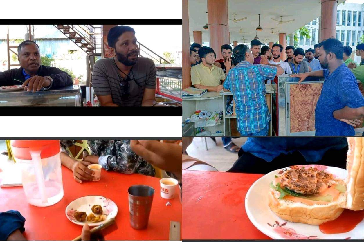 পঁচা বাসি খাবারেই চলছে ডিআইইউ ক্যান্টিন