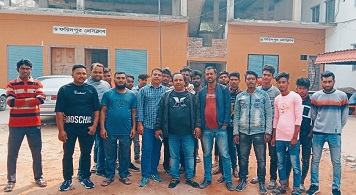 ফরিদপুরের স্বেচ্ছাসেবক লীগের অবস্থান ধর্মঘট