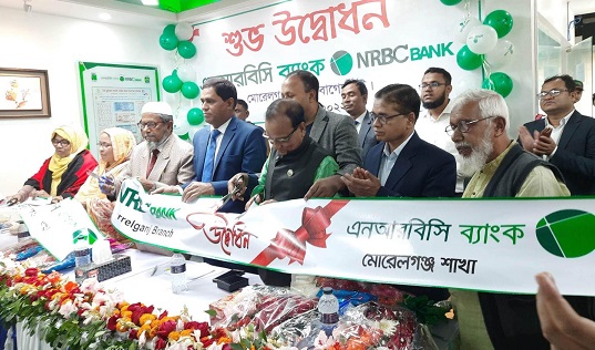মোরেলগঞ্জে এনআরবিসি  ব্যাংকের উদ্বোধন
