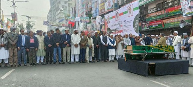 নয়া পল্টনে খন্দকার মাহবুবের জানাজা অনুষ্ঠিত
