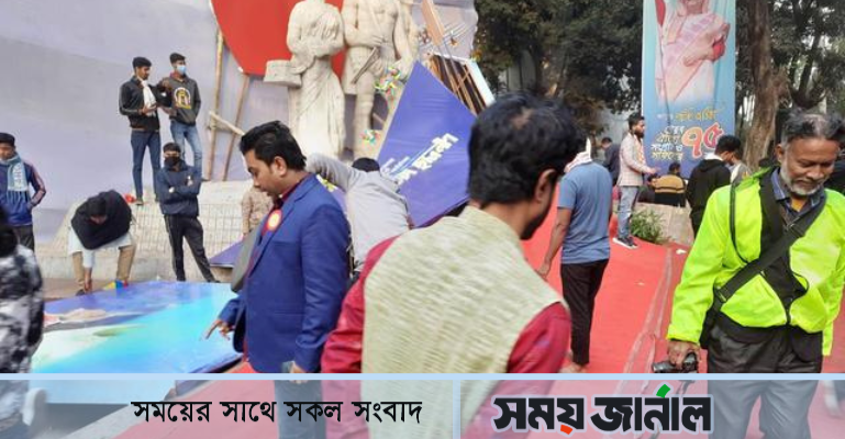 বক্তব্য দিচ্ছিলেন ওবায়দুল কাদের, এসময় ভেঙে পড়ল মঞ্চ