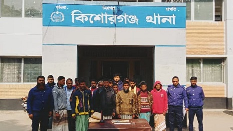 নীলফামারীতে ৩ মামলায় ১৬ জন আটক