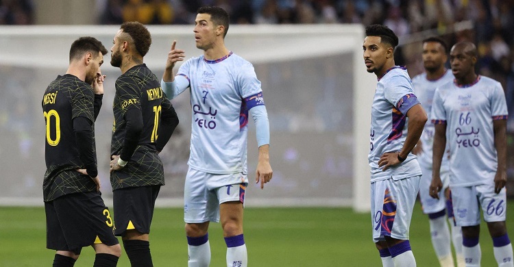 উত্তাপ ছড়ানো মেসি-রোনালদো দ্বৈরথে শেষ হাসি পিএসজির