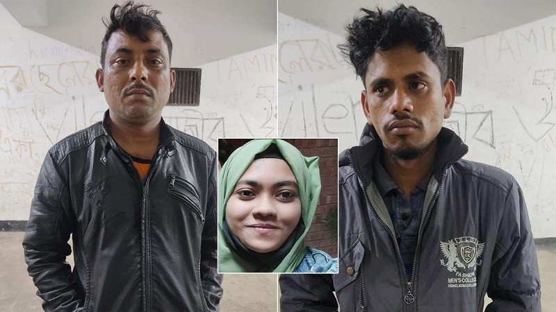 নাদিয়াকে চাপা দেওয়া বাসচালক ও সহকারী গ্রেফতার