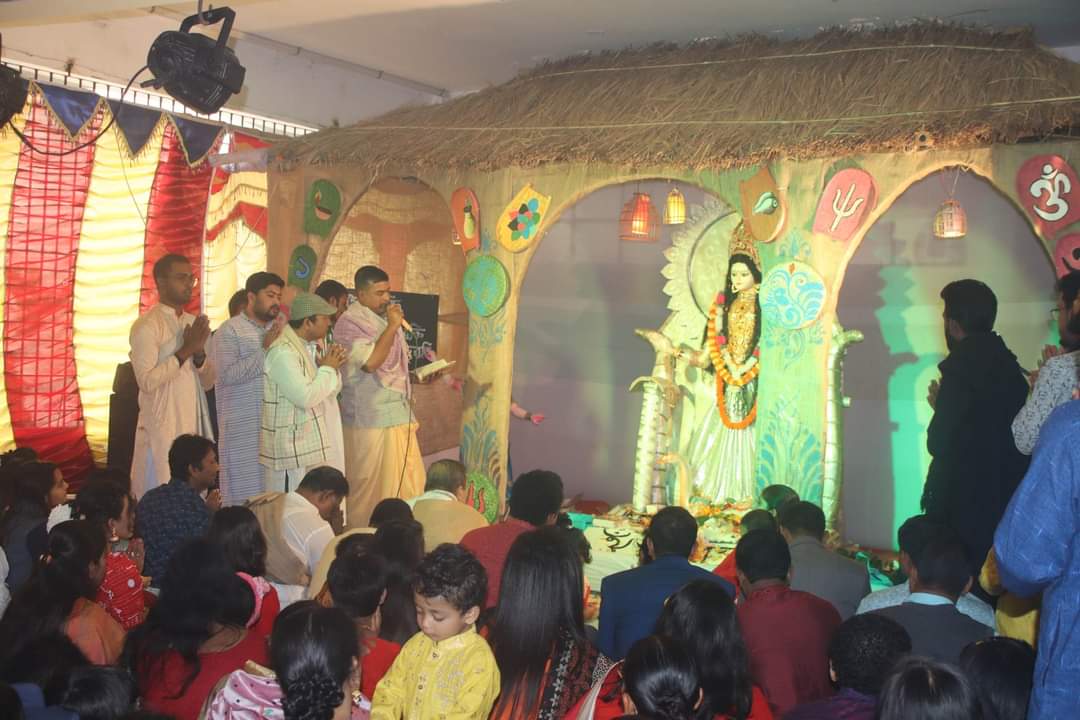 ইবিতে স্বরস্বতী পূজা উদযাপিত