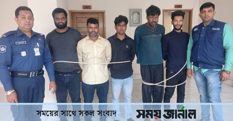 ফরিদপুরে দুই পায়ে গুলির ঘটনায় বিদেশী পিস্তলসহ গ্রেফতার ৫