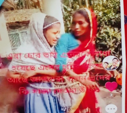 নোয়াখালীতে মা-মেয়েকে পিলারে বেঁধে টিকটক