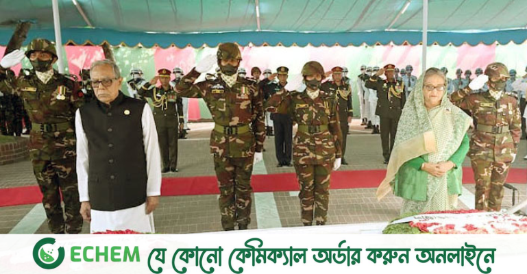 টুঙ্গিপাড়ায় বঙ্গবন্ধুর সমাধিতে রাষ্ট্রপতি ও প্রধানমন্ত্রীর শ্রদ্ধা