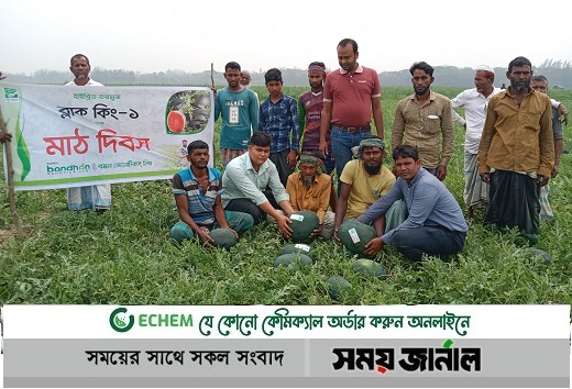 ব্ল্যাক কিং তরমুজ চাষে কৃষকের মুখে হাসি