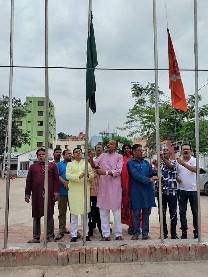 জামালপুরে মে দিবসে জাতীয় ও দলীয় পতাকা উত্তোলনে ছিলেন না আ.লীগের নেতারা