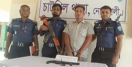 নোয়াখালীতে একনলা বন্দুক-গুলি সহ গ্রেফতার ১
