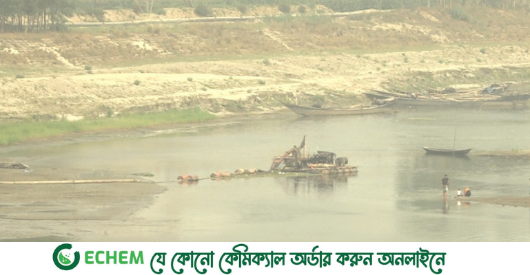 জামালপুরের ব্রহ্মপুত্র নদে অর্ধশত পয়েন্ট থেকে অবৈধভাবে বালু উত্তোলন