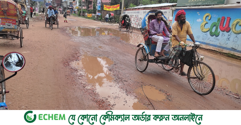 ফরিদপুরে রাস্তার সংস্কার কাজ ৬ মাস ধরে বন্ধ
