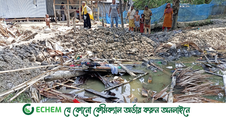 মোরেলগঞ্জে দিনমজুরের বসতবাড়ি গুড়িয়ে দিল প্রভাবশালীরা