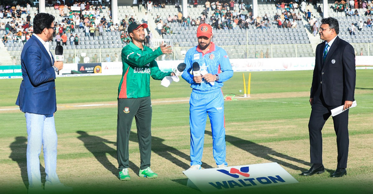 সিরিজ জয়ের লক্ষ‍্যে টসে জিতে বোলিংয়ে বাংলাদেশ