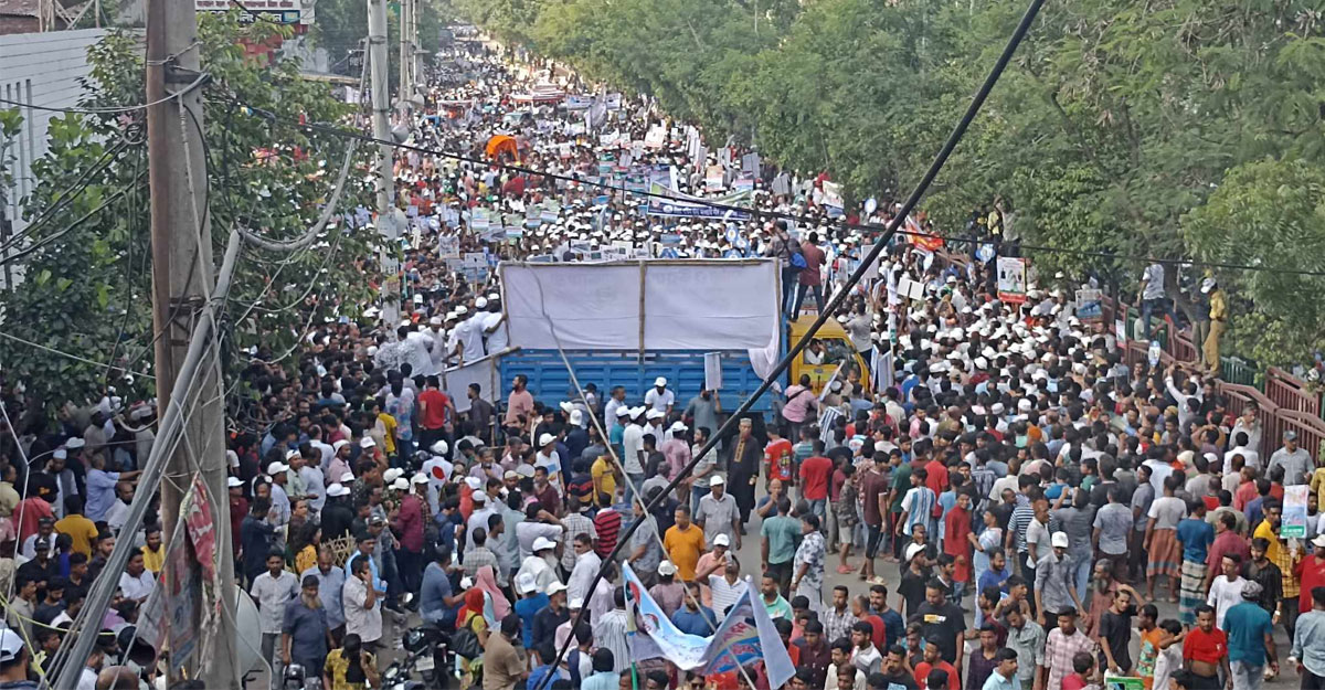আওয়ামী লীগের শান্তি ও উন্নয়ন সমাবেশে শুরু