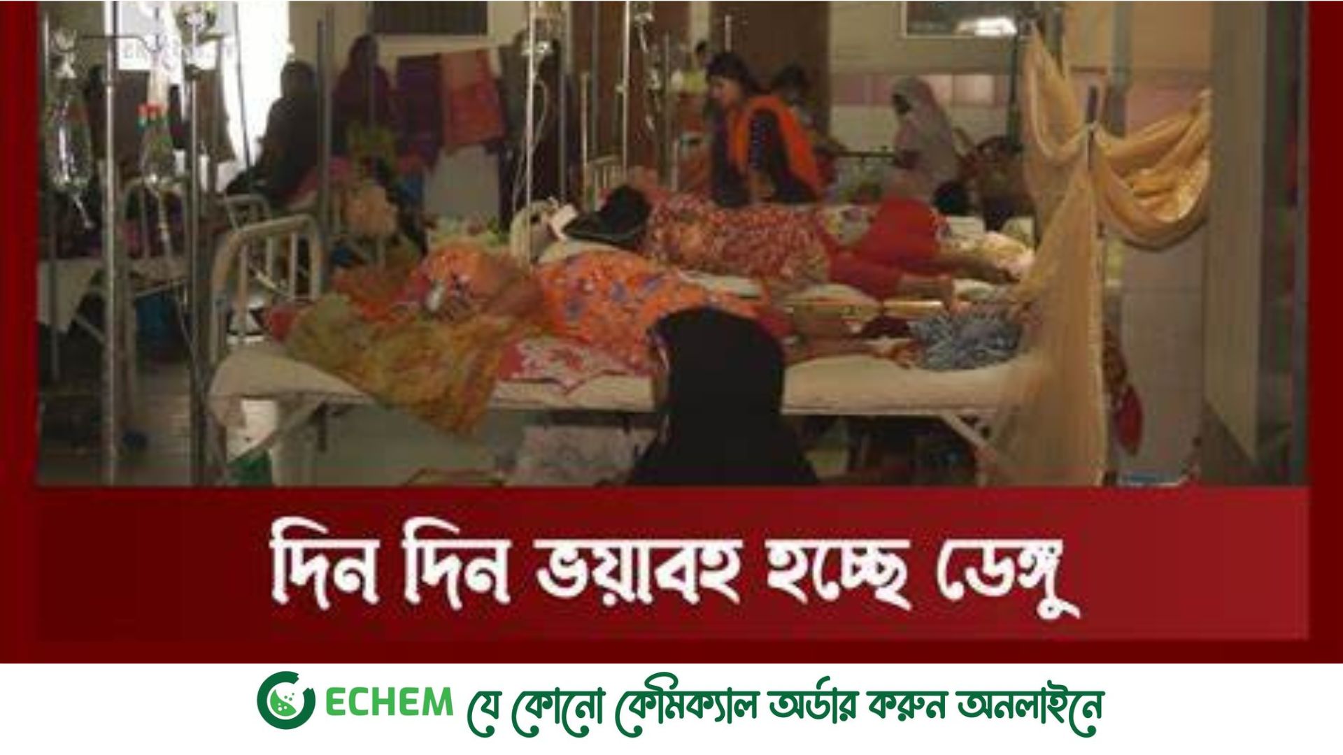 ডেঙ্গুতে একদিনে রেকর্ড ২৮৪৪ রোগী ভর্তি,  প্রাণহানি ১২