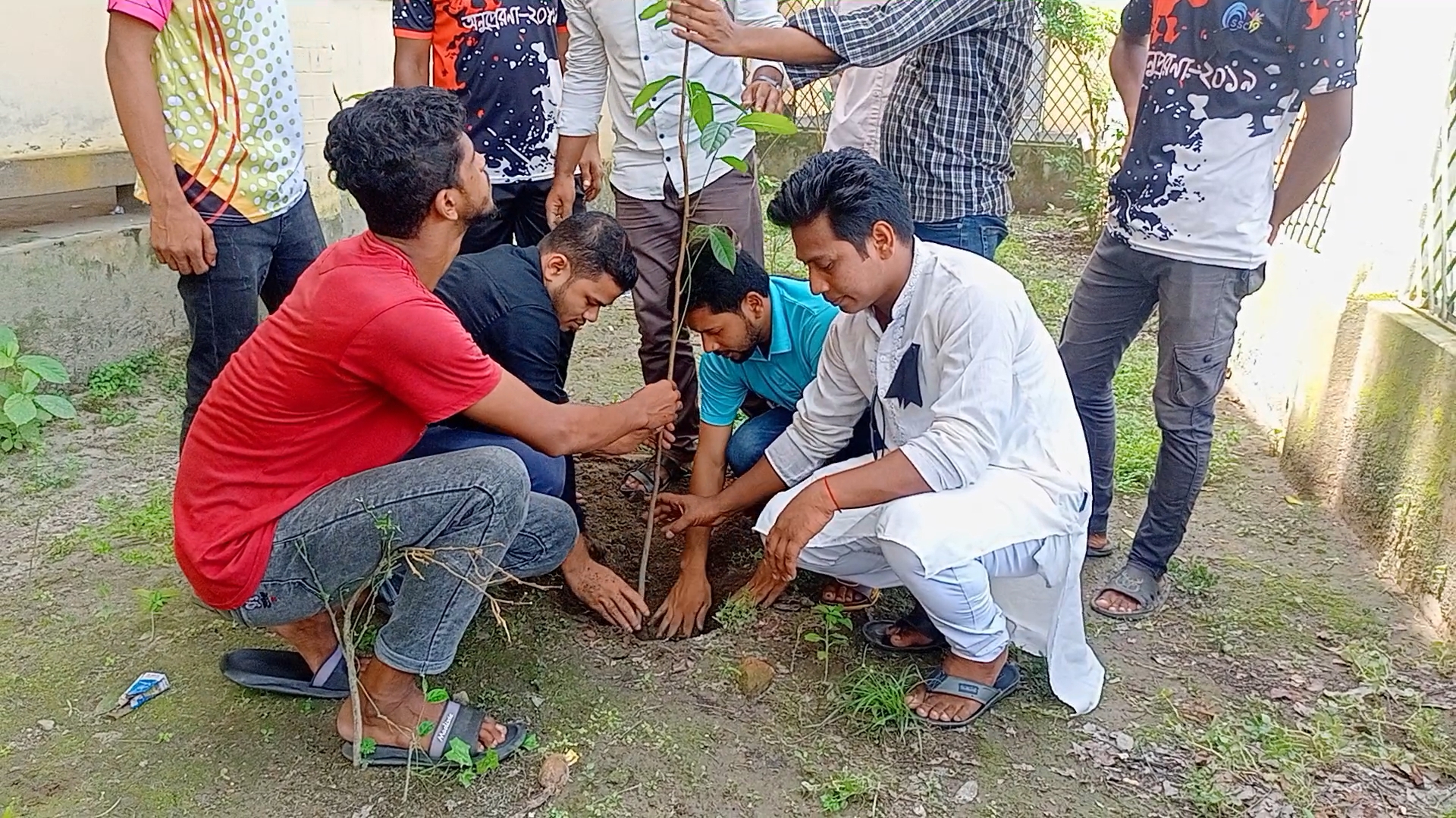জাতীয় শোক দিবস উপলক্ষে কলেজে ছাত্রলীগের বৃক্ষরোপন ও দোয়া মাহফিল