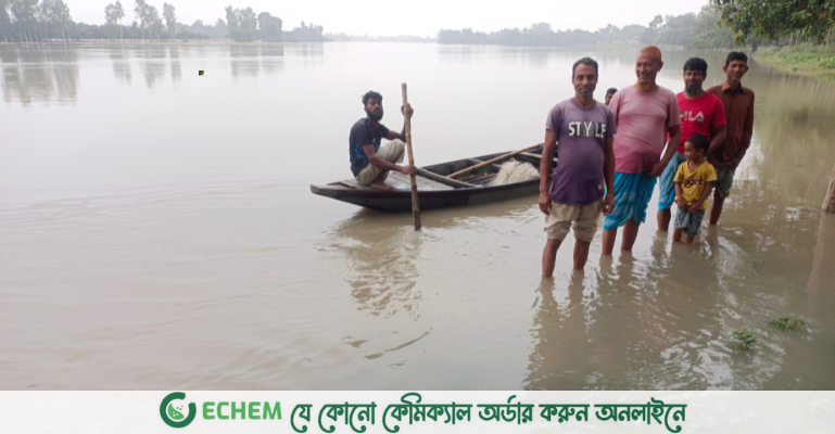 পূনর্ভবা নদীর পানি বিপদসীমার ৯ সেন্টিমিটার উপর দিয়ে প্রবাহিত