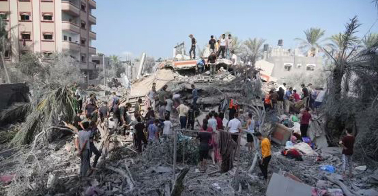 গাজায় ইসরায়েলের হামলায় সাড়ে চার হাজারের বেশি ফিলিস্তিনি নিহত