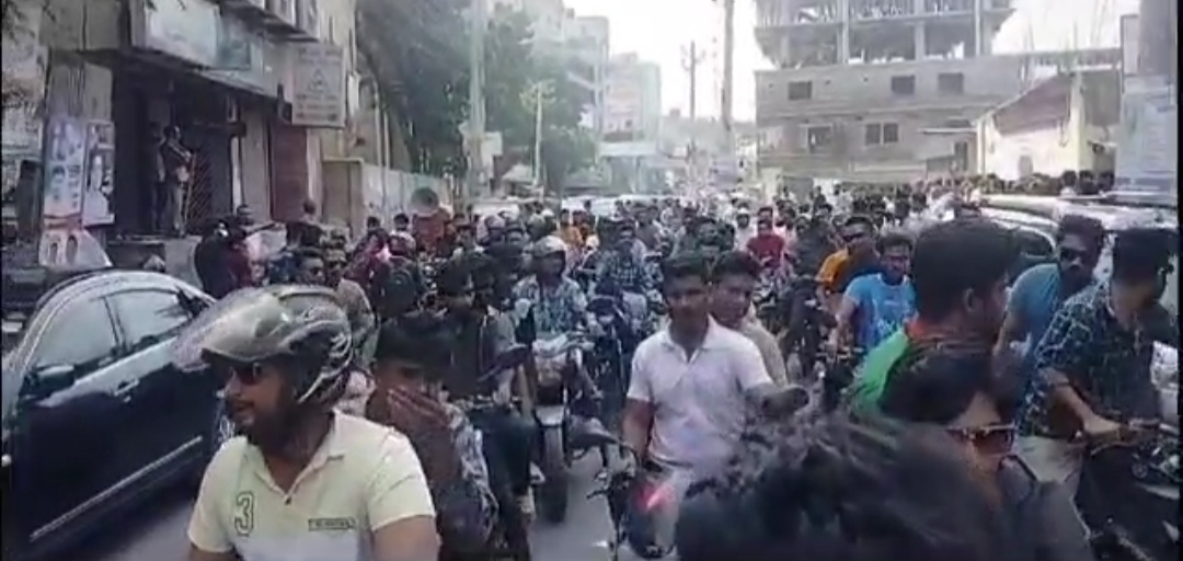 ফরিদপুরে হরতালের প্রতিবাদে মোটরসাইকেল শোভাযাত্রা ও শান্তি সমাবেশ