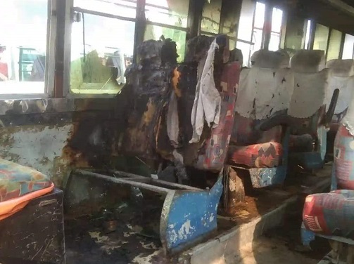 নোয়াখালীতে বন্ধ বাসে আগুন, গ্রেপ্তার ৭