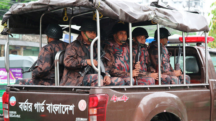 হরতালে সারা দেশে ১৬১ প্লাটুন বিজিবি মোতায়েন
