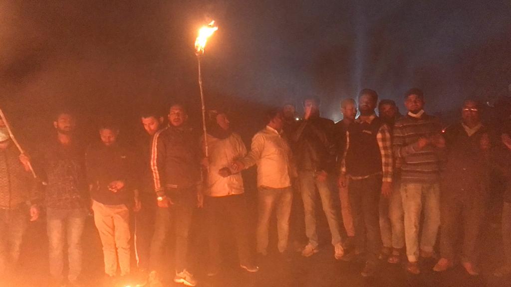 ফরিদপুরে যুবদলের মশাল মিছিল