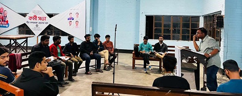 জাবিতে মীর মশাররফ হল ও শেখ রাসেল হলের মধ্যে প্রীতি বিতর্ক অনুষ্ঠিত